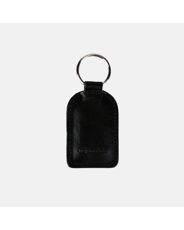 CZARNY SKÓRZANY BRELOK