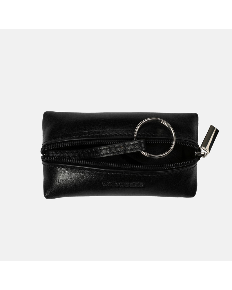 LOCO - Czarne etui na klucze skórzane