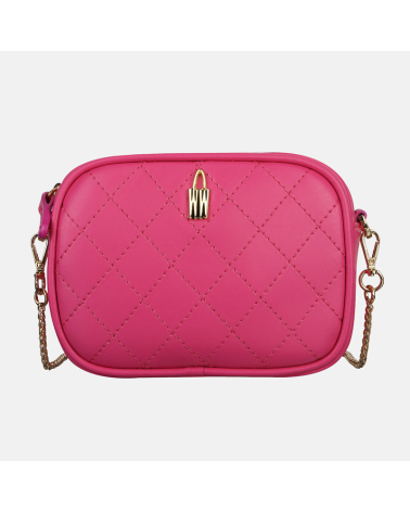 Różowa mała torebka Nel ze skóry naturalnej dla dzieci