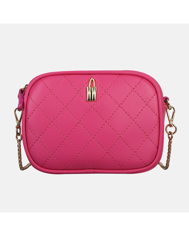 Różowa mała torebka Nel ze skóry naturalnej dla dzieci