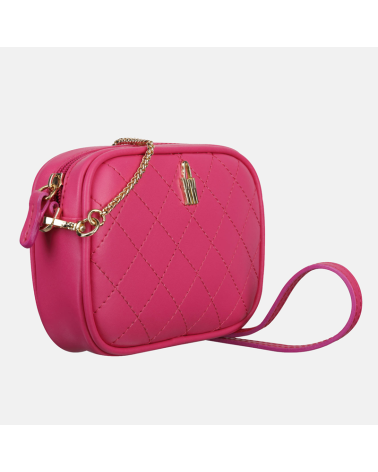 Różowa mała torebka Nel ze skóry naturalnej dla dzieci