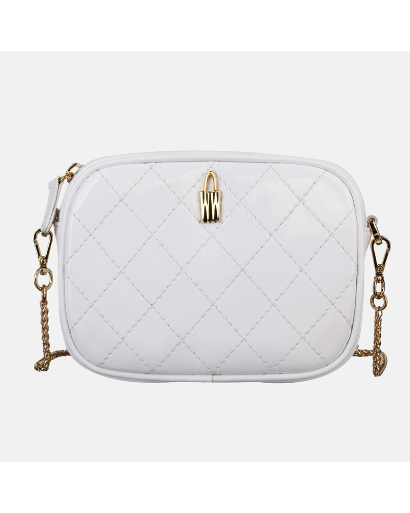 Biała torebeczka skórzana Nel