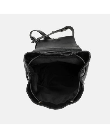 ESTER - Czarny plecak ze skóry naturalnej