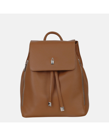 ESTER - Jasnobrązowy plecak skórzany