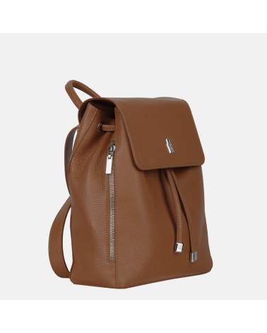 ESTER - Jasnobrązowy plecak skórzany