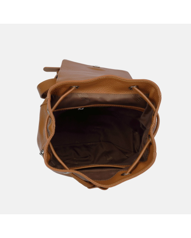 ESTER - Jasnobrązowy plecak skórzany