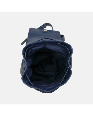 ESTER - Granatowy plecak ze skóry naturalnej