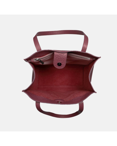 Torebka skórzana różowa shopperka